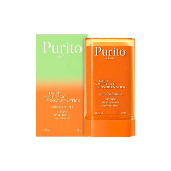 purito daily soft touch sunscreen stick spf50+ pa++++ 20g