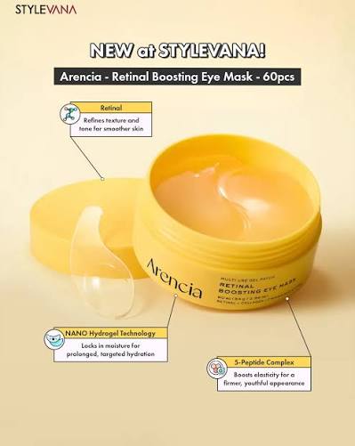 arencia retinal boosting eye mask 60pcs