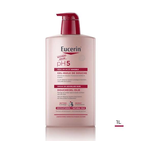 eucerin ph5 gel huile de douche 1l
