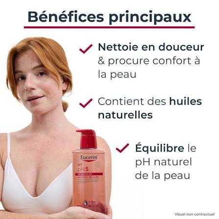 eucerin ph5 gel huile de douche 1l