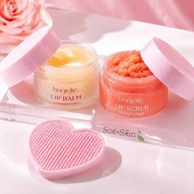 bonjolie lip care set 3 PIECES LIP SCRUBBER / LIP BALM / LIP SCRUB