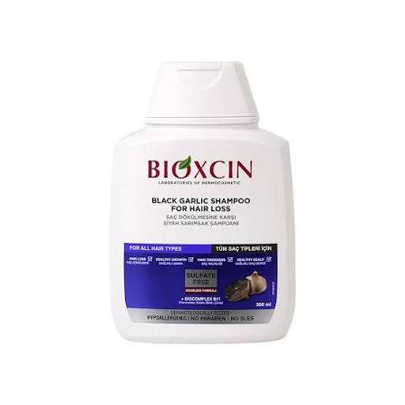 shampoing bioxcin black garlic shampoo for hair loss 300ml