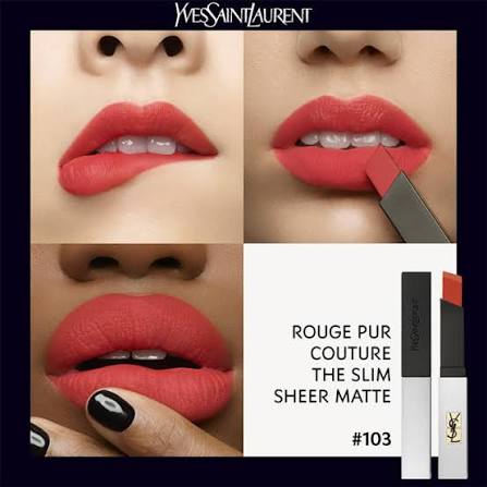 ysl rouge pur couture the slim sheer matte 103