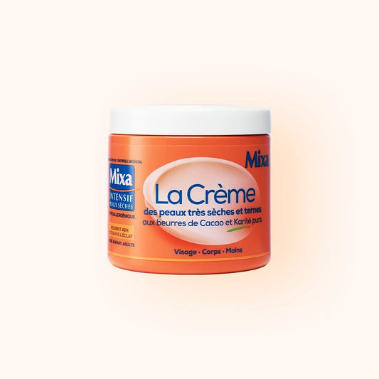 Mixa La Crème pour Peaux Très Sèches et Ternes - Visage, Corps, Mains 400ml
