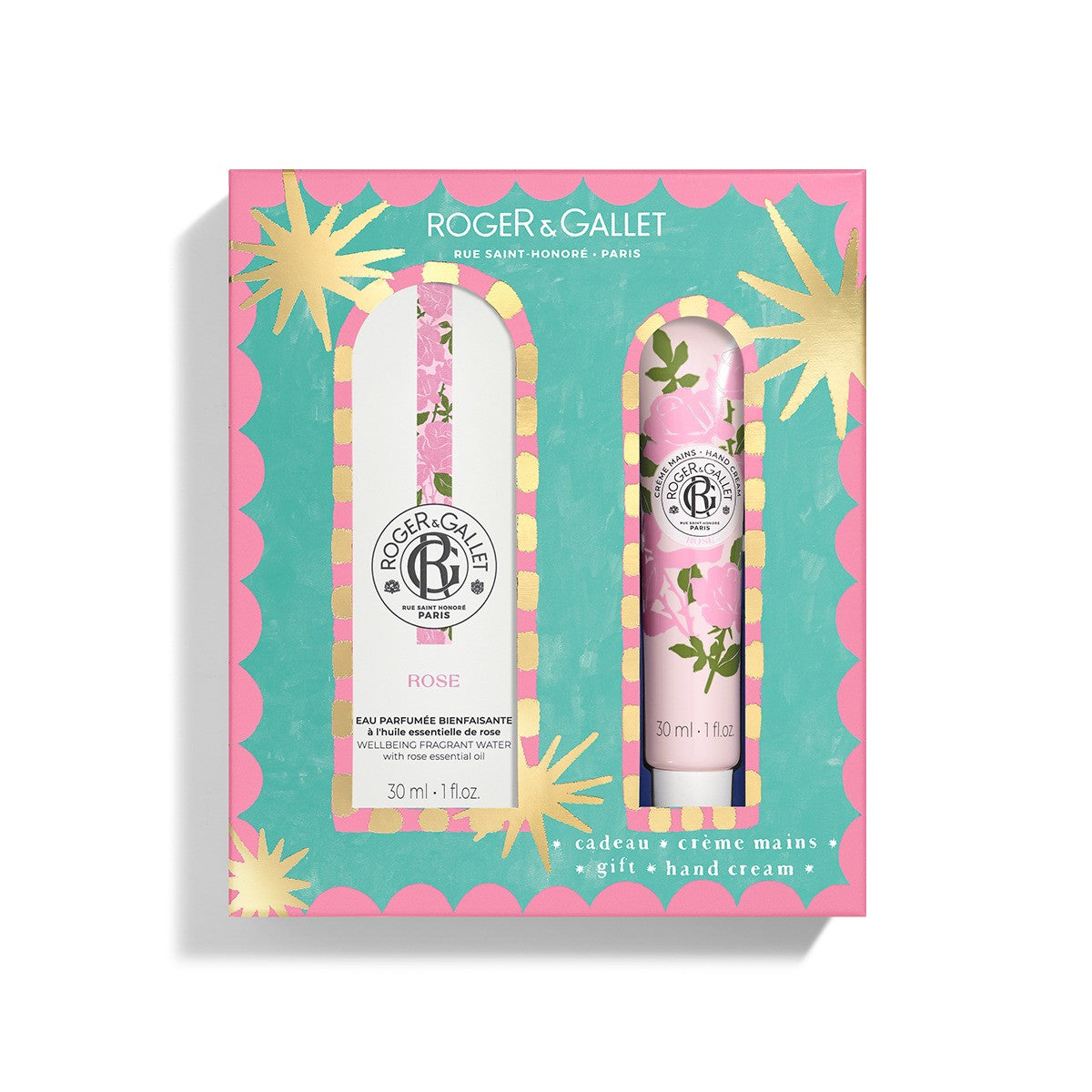 ROGER & GALLET Coffret Crème Mains + Eau parfumée 30 ml Rose