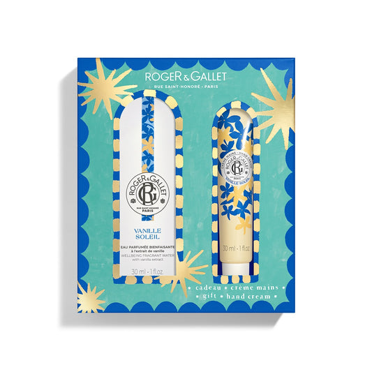 ROGER & GALLET Coffret Noël Crème Mains + Eau parfumée 30 ml Vanille Soleil