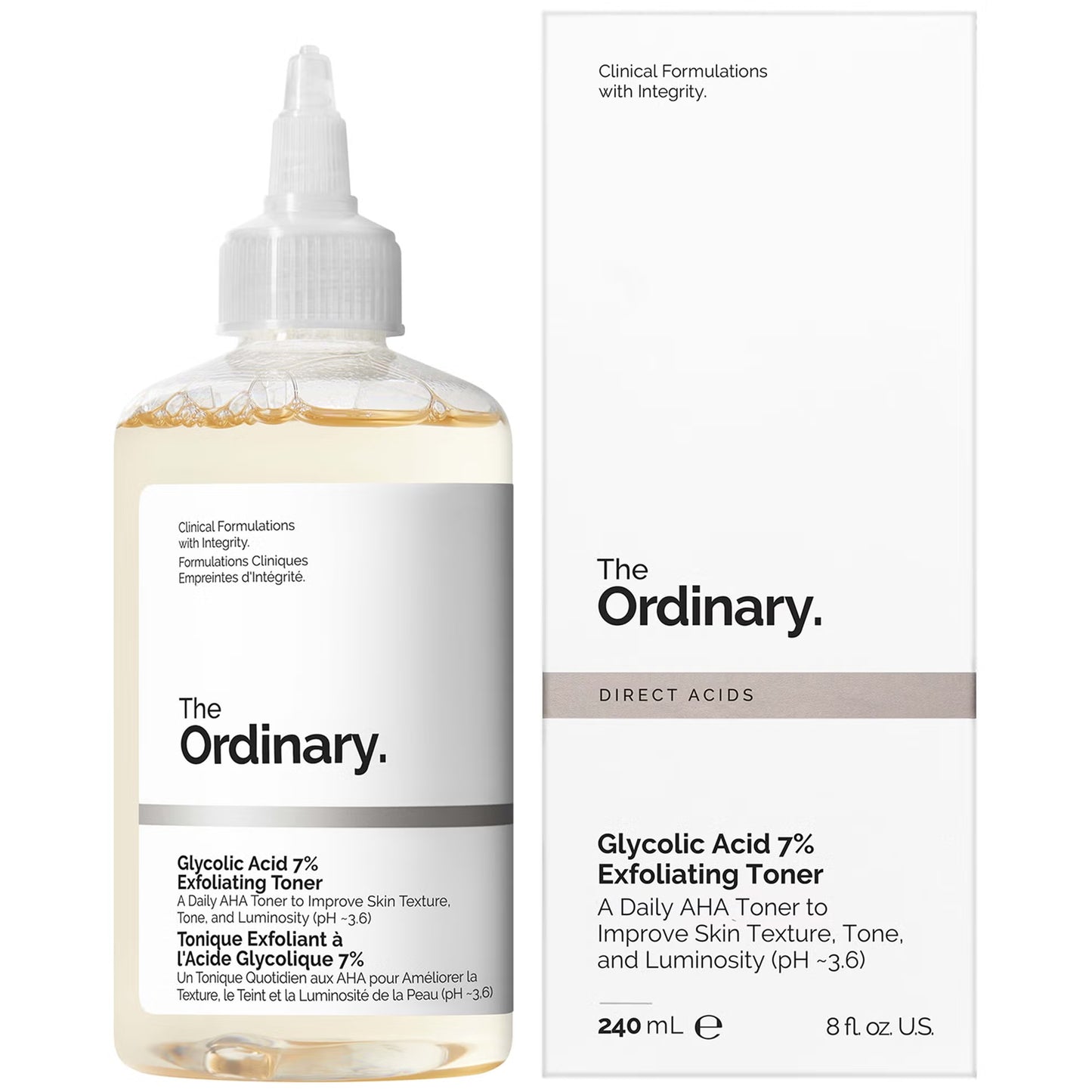 The Ordinary Tonique Exfoliant à l'Acide Glycolique 7 % 240 ml
