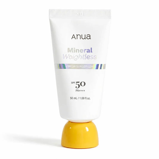 anua mineral weightless finish sunscreen spf50 pa++++