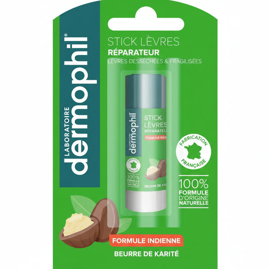 Dermophil stick à lèvres réparateur protecteur formule indienne 4g