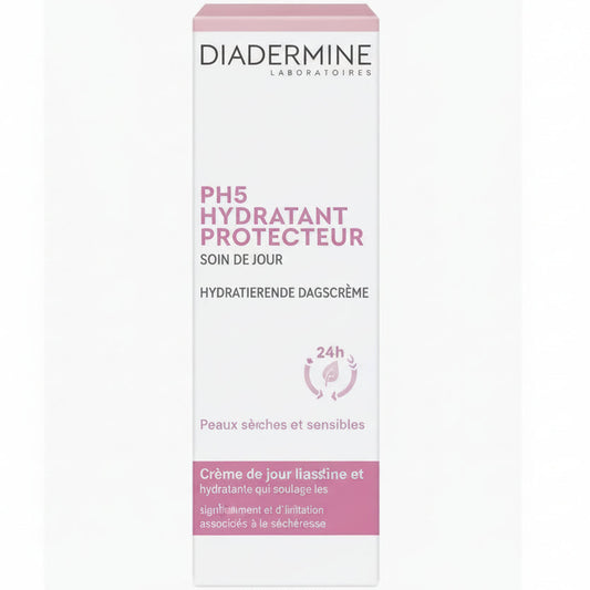 DIADERMINE Crème Hydratant Protecteur Visage Peau Sèche et Sensible Ph5 50 ml