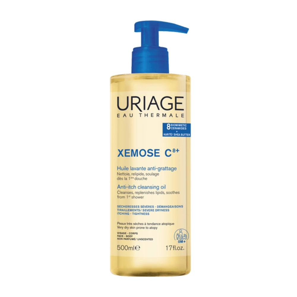 uriage xemose c8+ huile lavante anti grattage 1l