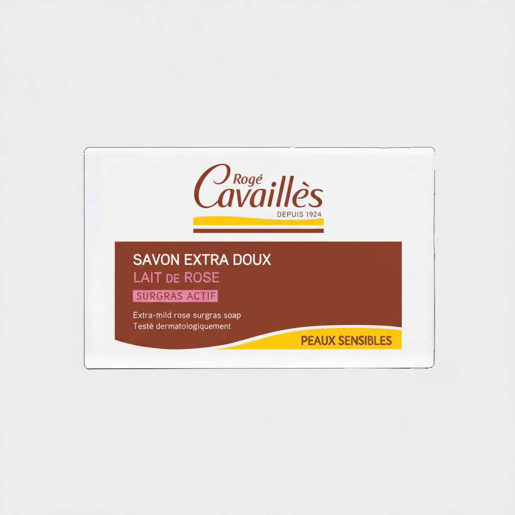 Rogé Cavaillès Savon Surgras Extra-Doux lait de rose 250g